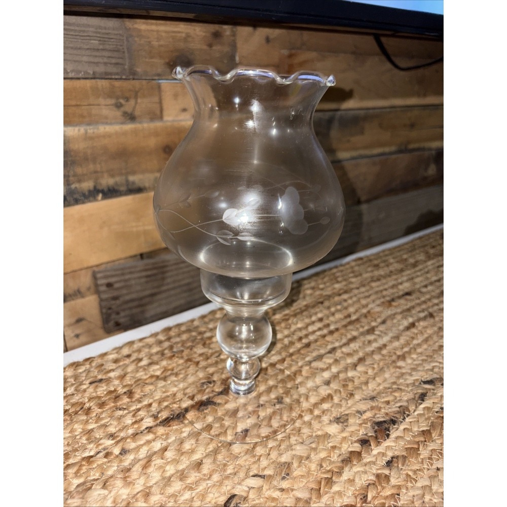 Princess House HERITAGE Hurricane Candle Lamp Globe Original Box Inserts